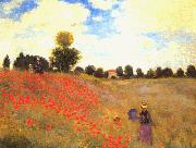 Claude Monet Poppies at Argenteuil Spain oil painting reproduction